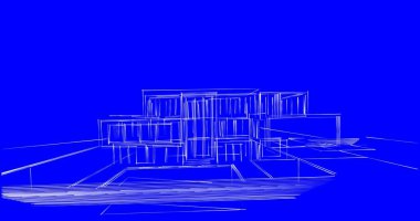 soyut mimari duvar kağıdı tasarımı, dijital konsept arkaplan