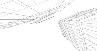 soyut mimari duvar kağıdı tasarımı, dijital konsept arkaplan