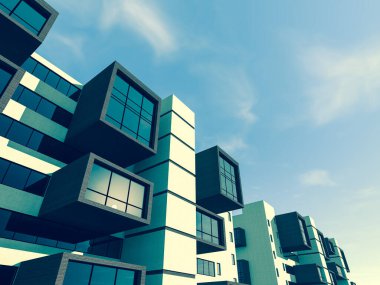 soyut mimari duvar kağıdı tasarımı, dijital konsept arkaplan