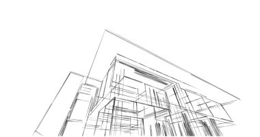 minimal geometrik şekiller, mimari çizgiler