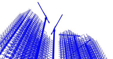 soyut mimari duvar kağıdı tasarımı, dijital konsept arkaplan