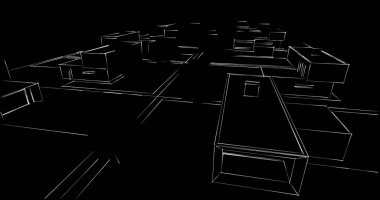 soyut mimari duvar kağıdı tasarımı, dijital konsept arkaplan