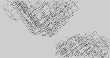 Arkaplanda mimari bina 3d illüstrasyon