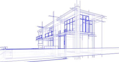 minimal geometrik mimari binalar tasarımı