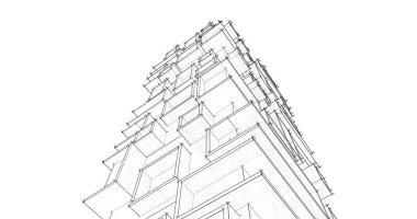 soyut mimari duvar kağıdı tasarımı, dijital konsept arkaplan