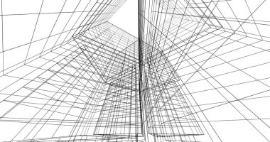 soyut mimari duvar kağıdı tasarımı, dijital konsept arkaplan
