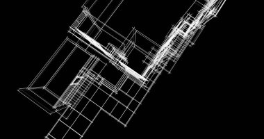 soyut mimari duvar kağıdı tasarımı, dijital konsept arkaplan