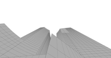 soyut mimari duvar kağıdı tasarımı, dijital konsept arkaplan