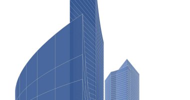 soyut mimari duvar kağıdı tasarımı, dijital konsept arkaplan