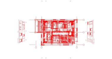 soyut mimari duvar kağıdı tasarımı, dijital konsept arkaplan