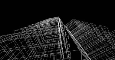 soyut mimari duvar kağıdı tasarımı, dijital konsept arkaplan