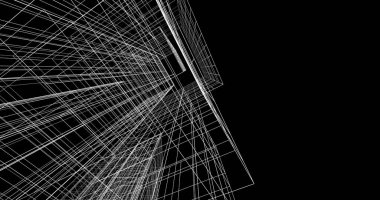 soyut mimari duvar kağıdı tasarımı, dijital konsept arkaplan