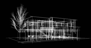 soyut mimari duvar kağıdı tasarımı, dijital konsept arkaplan