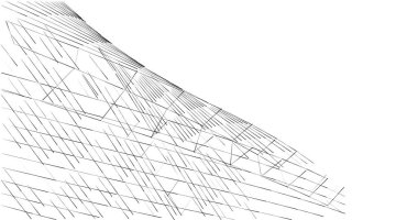 Şehirdeki mimari inşaatın manzarası