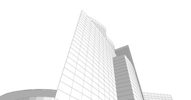 soyut mimari duvar kağıdı tasarımı, dijital konsept arkaplan