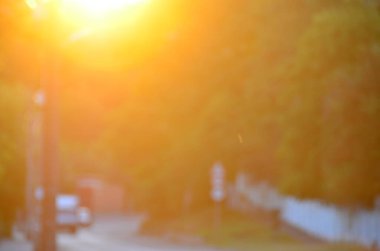 Bulanık şehir. Renkli soyut arkaplan