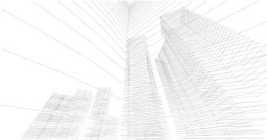 soyut mimari duvar kağıdı tasarımı, dijital konsept arkaplan