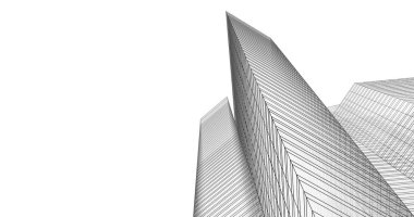 soyut mimari duvar kağıdı tasarımı, dijital konsept arkaplan