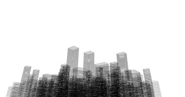 soyut mimari duvar kağıdı tasarımı, dijital konsept arkaplan