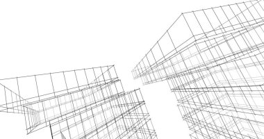soyut mimari duvar kağıdı tasarımı, dijital konsept arkaplan