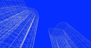 soyut mimari duvar kağıdı tasarımı, dijital konsept arkaplan