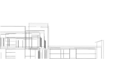 soyut mimari duvar kağıdı tasarımı, dijital konsept arkaplan