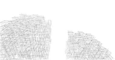 soyut mimari duvar kağıdı tasarımı, dijital konsept arkaplan