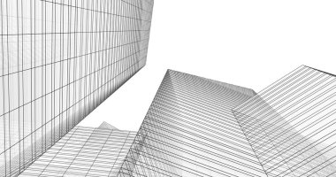 soyut mimari duvar kağıdı tasarımı, dijital konsept arkaplan