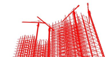 soyut mimari duvar kağıdı tasarımı, dijital konsept arkaplan