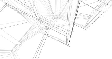 minimal geometrik şekiller, mimari çizgiler