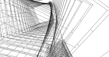 soyut mimari duvar kağıdı tasarımı, dijital konsept arkaplan