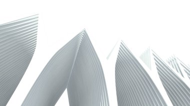 Mimari sanat konseptinde soyut çizgiler, minimum geometrik şekiller. 