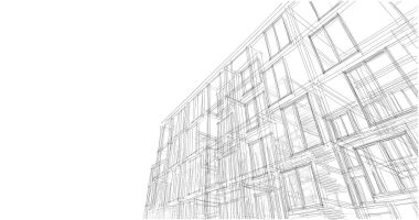 soyut mimari duvar kağıdı tasarımı, dijital konsept arkaplan