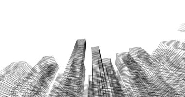 soyut mimari duvar kağıdı tasarımı, dijital konsept arkaplan