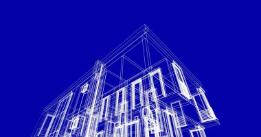 soyut mimari duvar kağıdı tasarımı, dijital konsept arkaplan