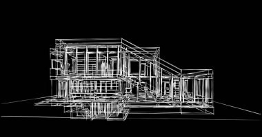 soyut mimari duvar kağıdı tasarımı, dijital konsept arkaplan