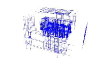 soyut mimari duvar kağıdı tasarımı, dijital konsept arkaplan