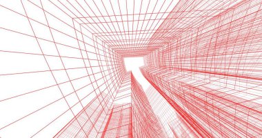 soyut mimari duvar kağıdı tasarımı, dijital konsept arkaplan