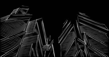 minimal geometrik şekiller, mimari çizgiler