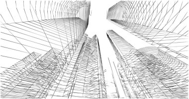 soyut mimari duvar kağıdı tasarımı, dijital konsept arkaplan