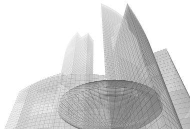 soyut mimari duvar kağıdı tasarımı, dijital konsept arkaplan