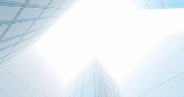 Arkaplanda mimari bina 3d illüstrasyon