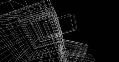 soyut mimari duvar kağıdı tasarımı, dijital konsept arkaplan