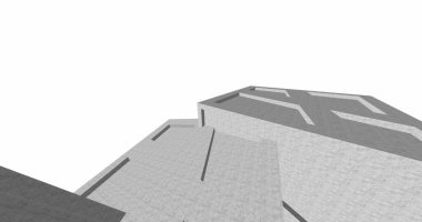 minimal geometrik şekiller, mimari çizgiler