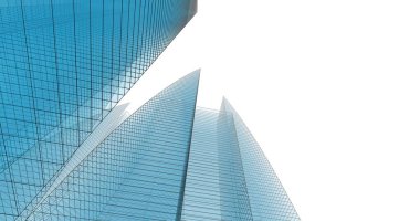 Mimari sanat konseptinde soyut çizgiler, minimum geometrik şekiller. 