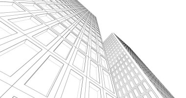 soyut mimari duvar kağıdı tasarımı, dijital konsept arkaplan