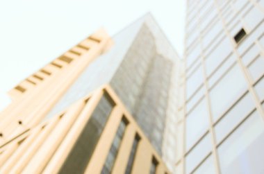 Bulanık şehir. Renkli soyut arkaplan