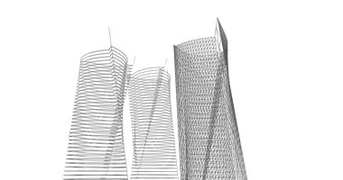 soyut mimari duvar kağıdı tasarımı, dijital konsept arkaplan