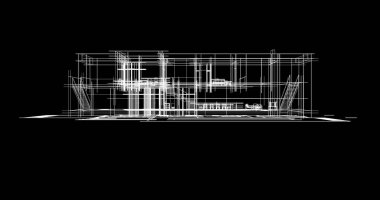 soyut mimari duvar kağıdı tasarımı, dijital konsept arkaplan