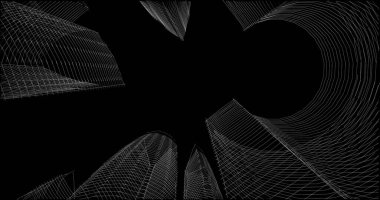 minimal geometrik şekiller, mimari çizgiler